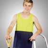 mens hi vis cool dry work singlet