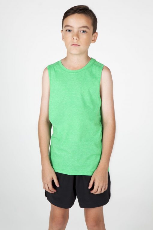 kids marl sleeveless tshirts