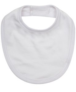 baby bib small white