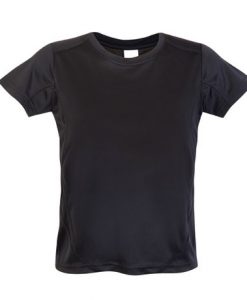 kids sports tee cool dry tshirt black 14