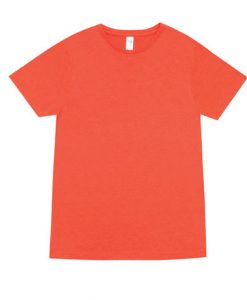 mens marl blend t shirt coral red 3xl