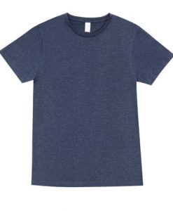 mens marl blend t shirt navy large