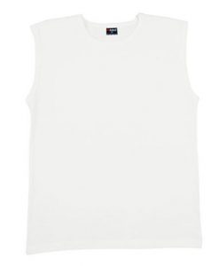 mens muscle tee white xxl