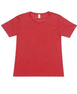 Mens Raw Tee - Red, Large