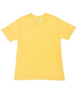 Mens Raw Vee Tee - Yellow, Small