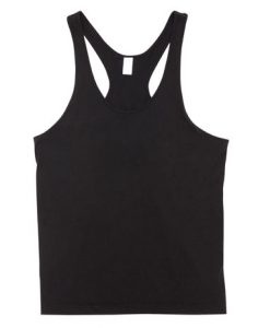 Mens T-back Singlet - Black, 3XL