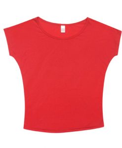 womens batwing tee red 16