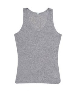 Womens Jersey Singlet - Grey Marle, 12