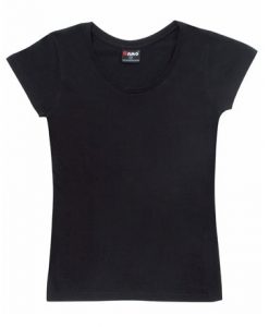 womens jersey tee black 8