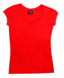 Womens Jersey Tee - Red, 8
