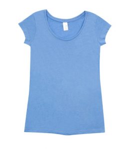 womens marl blend t shirt sky blue 6