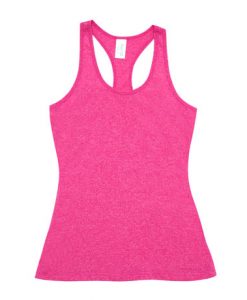 womens marl t back singlet hot pink 14