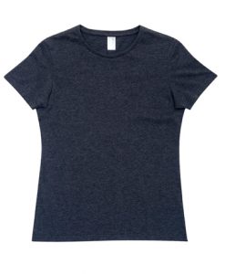Womens Marl T-Shirt - Charcoal Marle, 10
