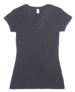 womens raw vee tee charcoal 8