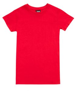 Womens Slim Fit Tee - Red, 14