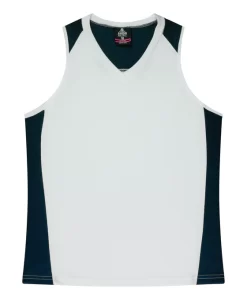 Premier Ladies Singlet - Pink/White