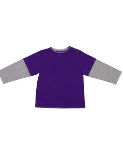 plain layer kids long sleeve tees online grape navy